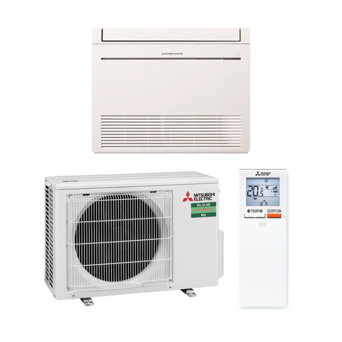 Climatisation réversible Console Design MITSUBISHI ELECTRIC MFZ-KT-VG + SUZ-M-VA – Inverter – R32